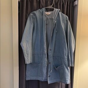 100% cotton Hooded Jacket